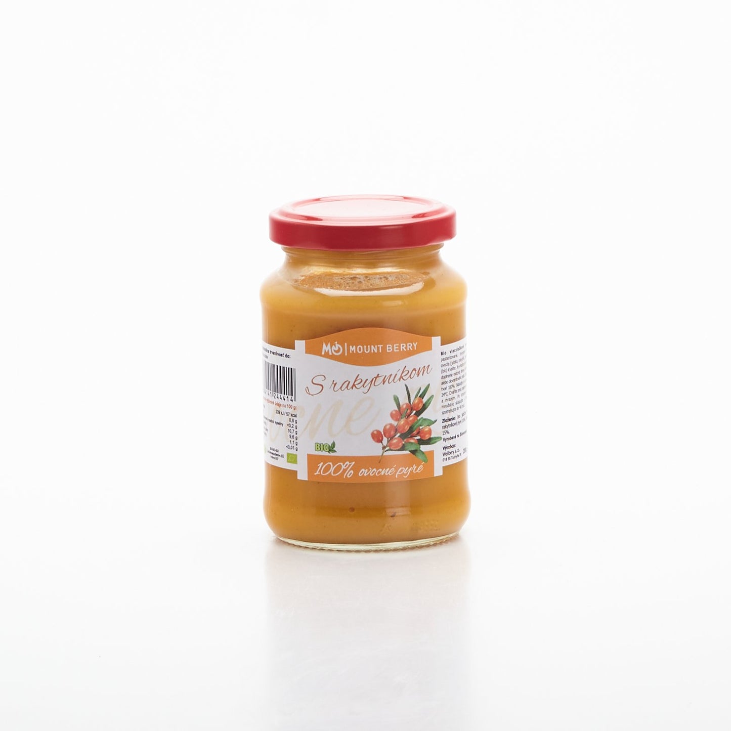 BIO Ovocné pyré s rakytníkom 200g.