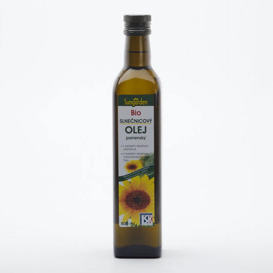 BIO panenský slnečnicový olej 500ml.