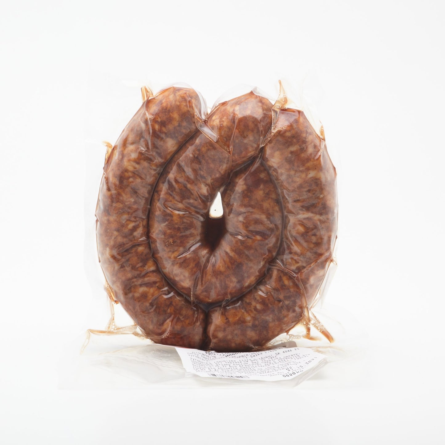 BIO Sedliacka pikantná klobása. 100g