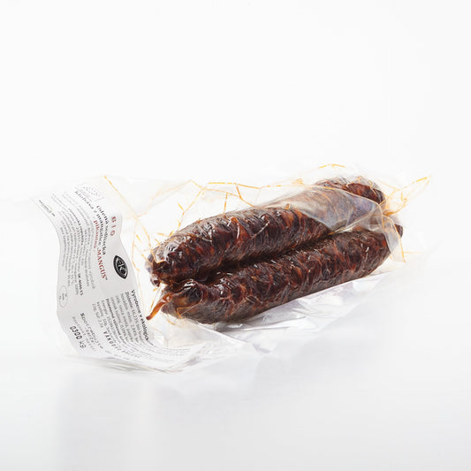 BIO Údená pikantná klobása mangus. 100g