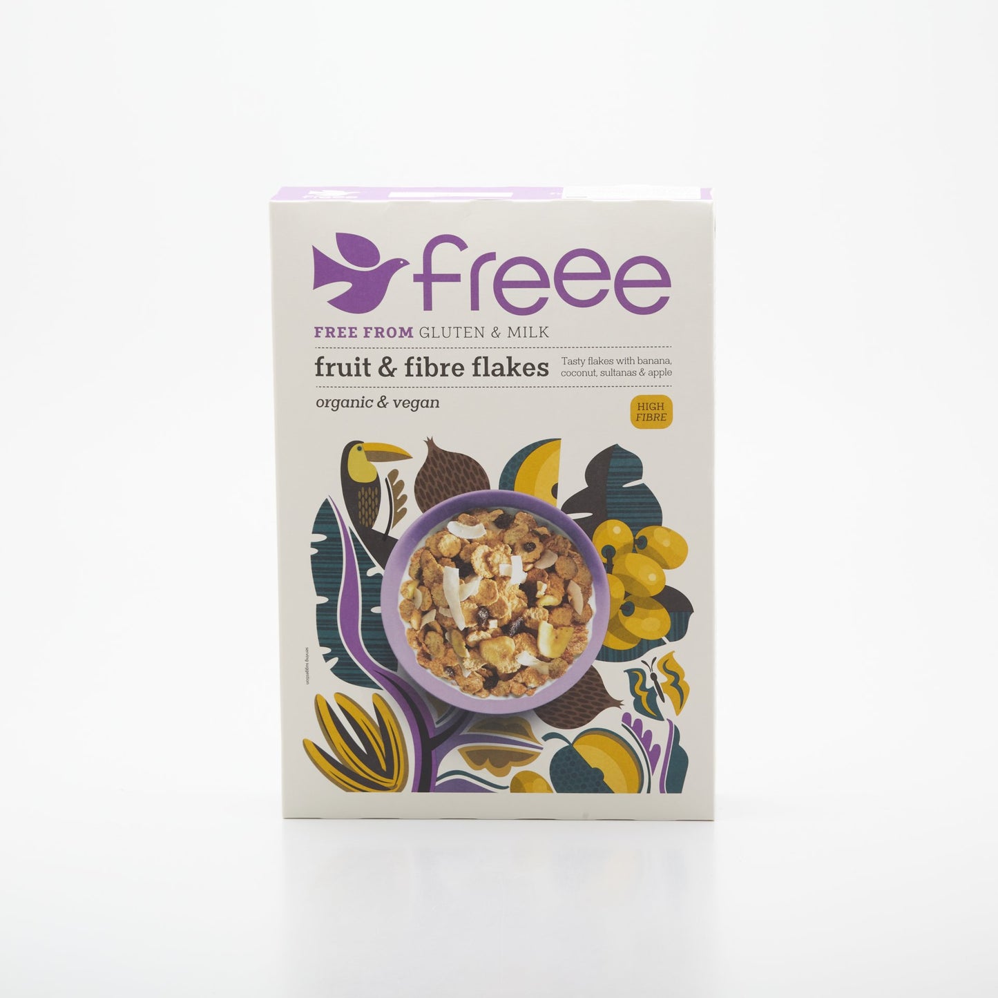 Vlákninové vločky s ovocím 375g.