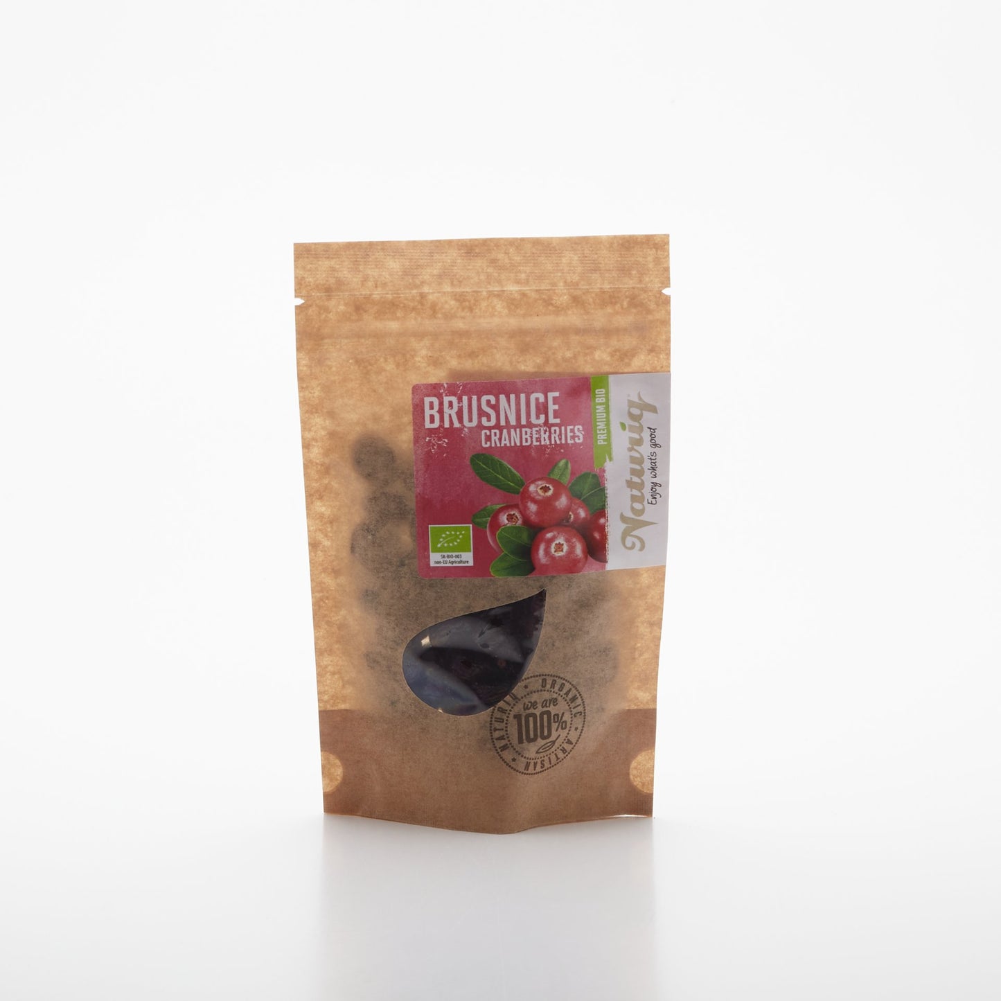 BIO Brusnice sušené Premium 100g.