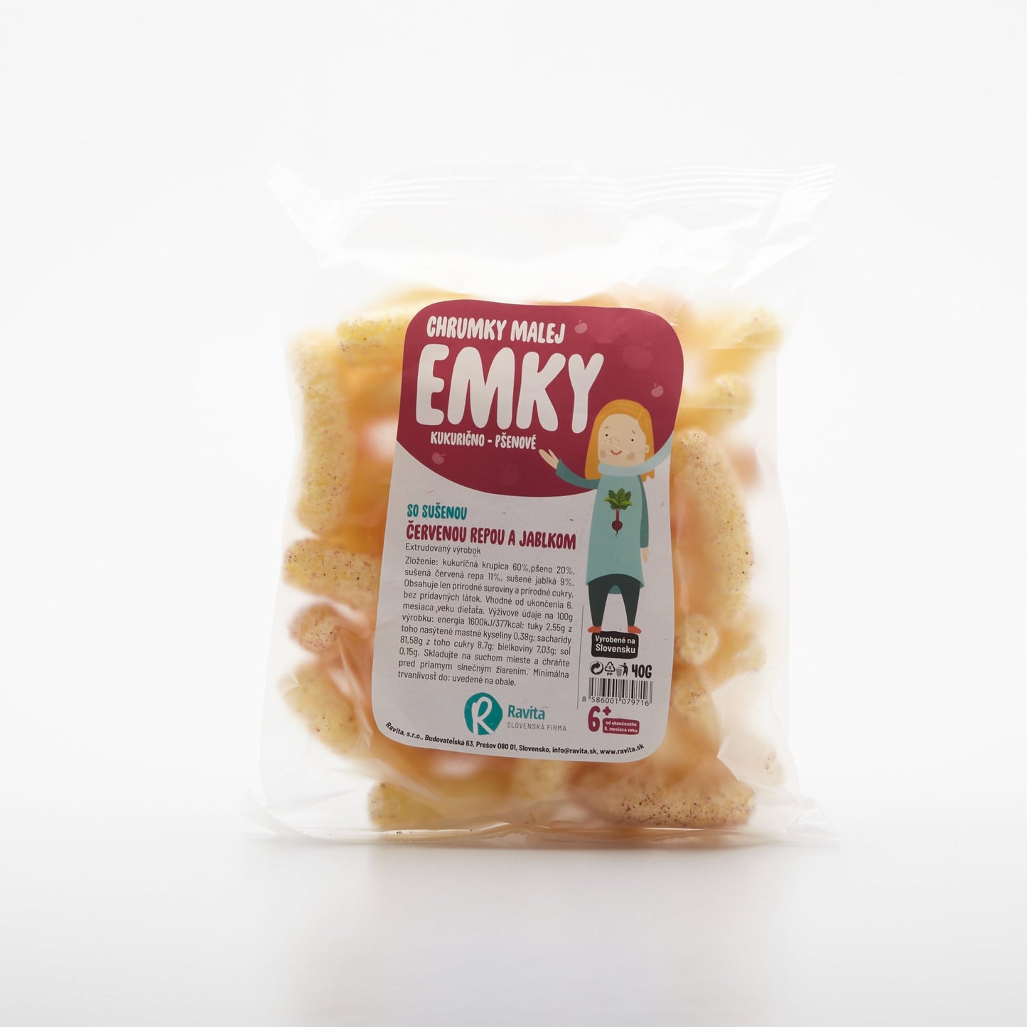 Chrumky EMKY repa a jablko 40g.