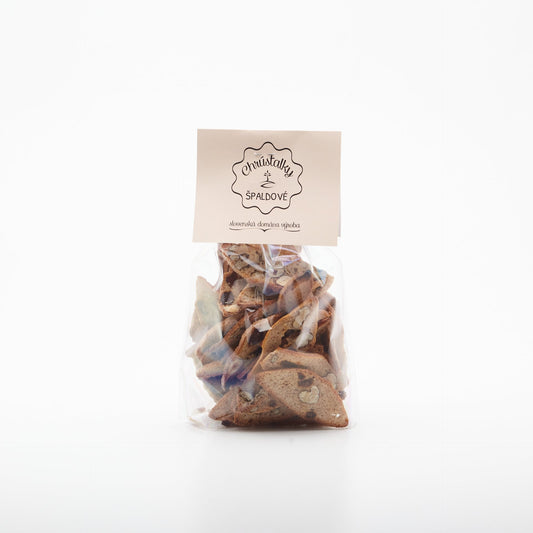 Chrústalky špaldové s aróniou 80g.