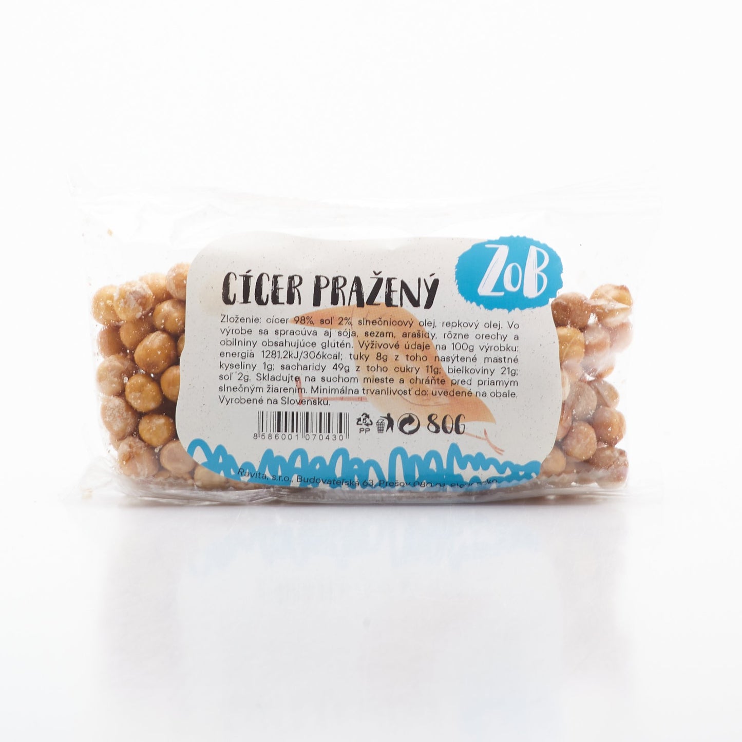 Cícer pražený 80g.