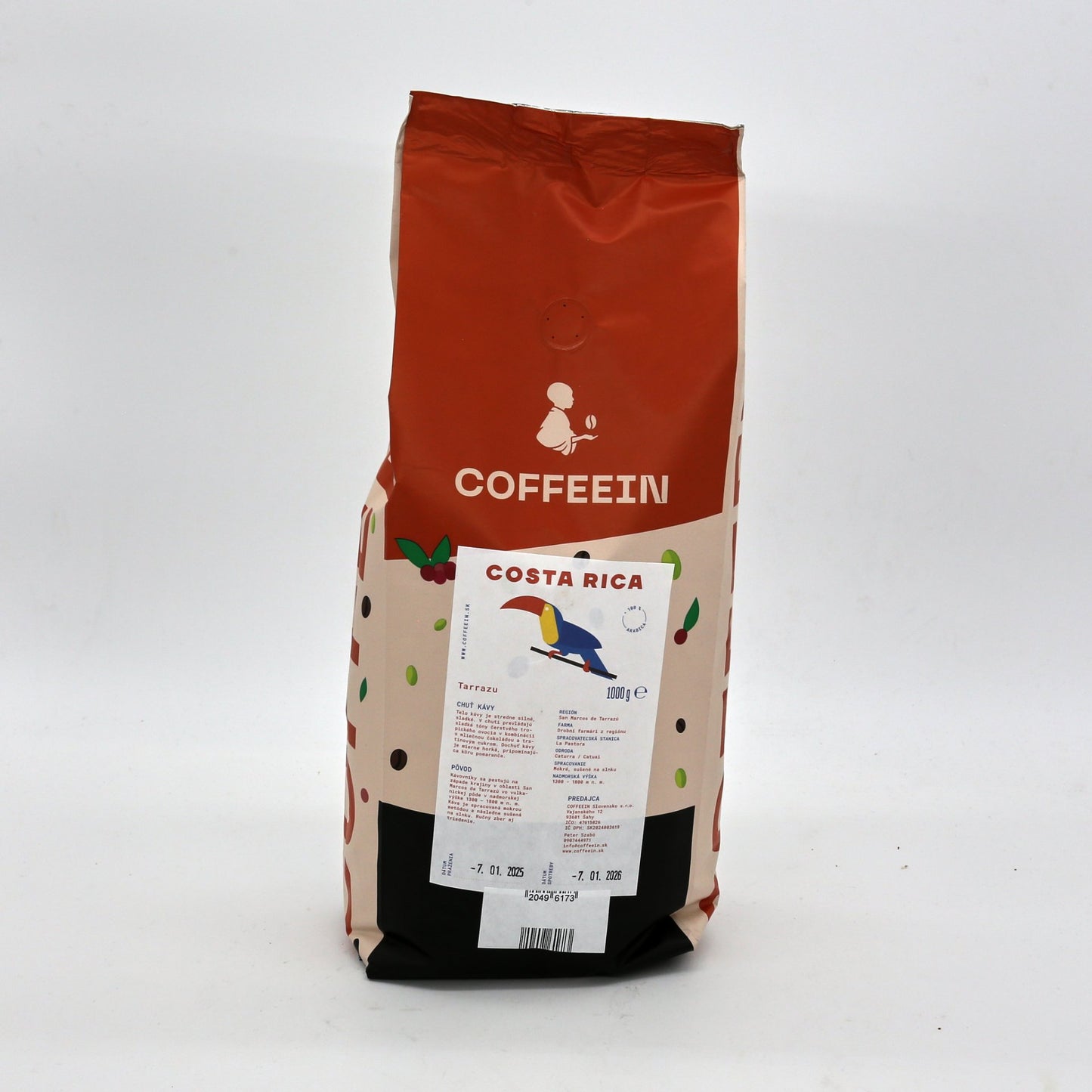 Coffeein Costa Rica Tarrazu 1000g.