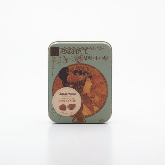 Čokoládové lístky 32% veľká krab.60g.