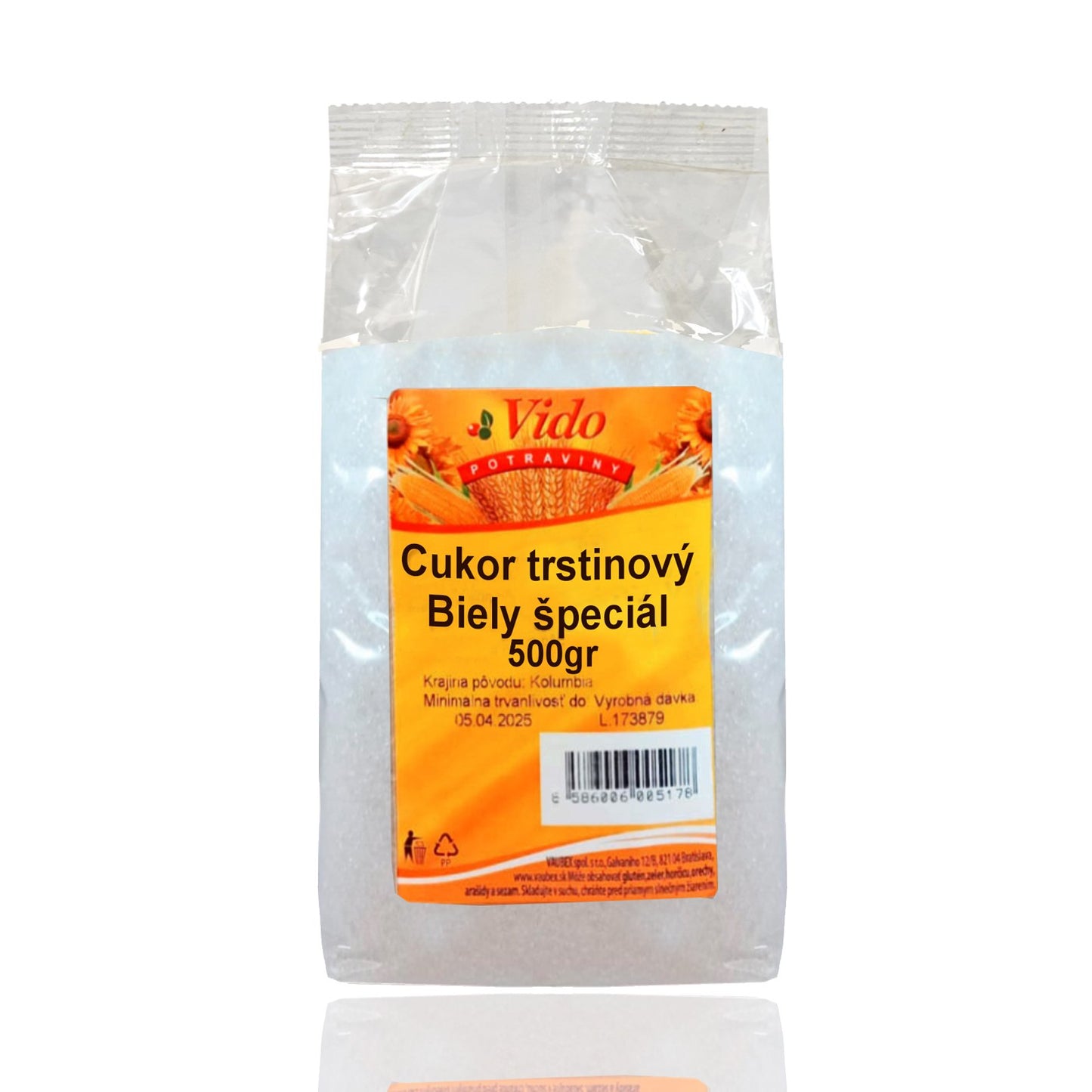 Cukor trstinový Biely špeciál 500 g.