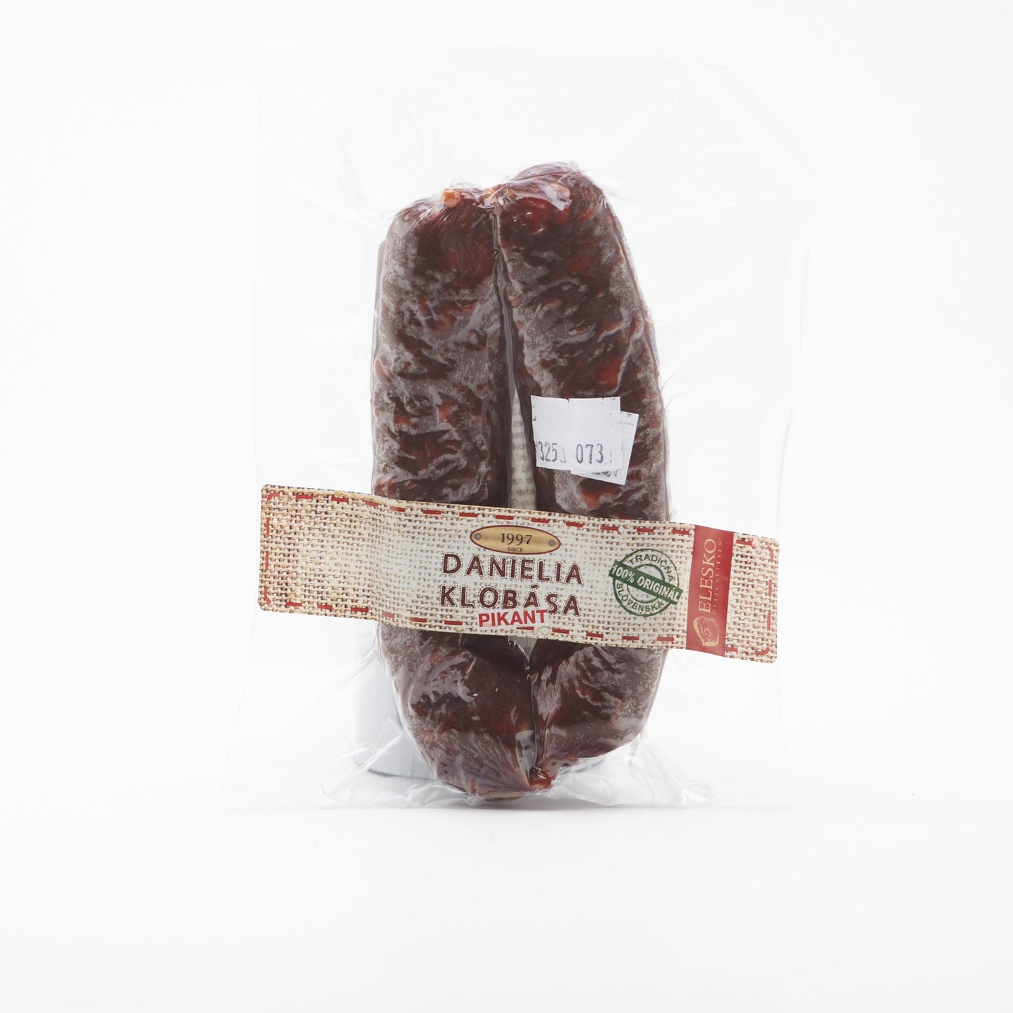 Danielia pikantná klobása. 100g