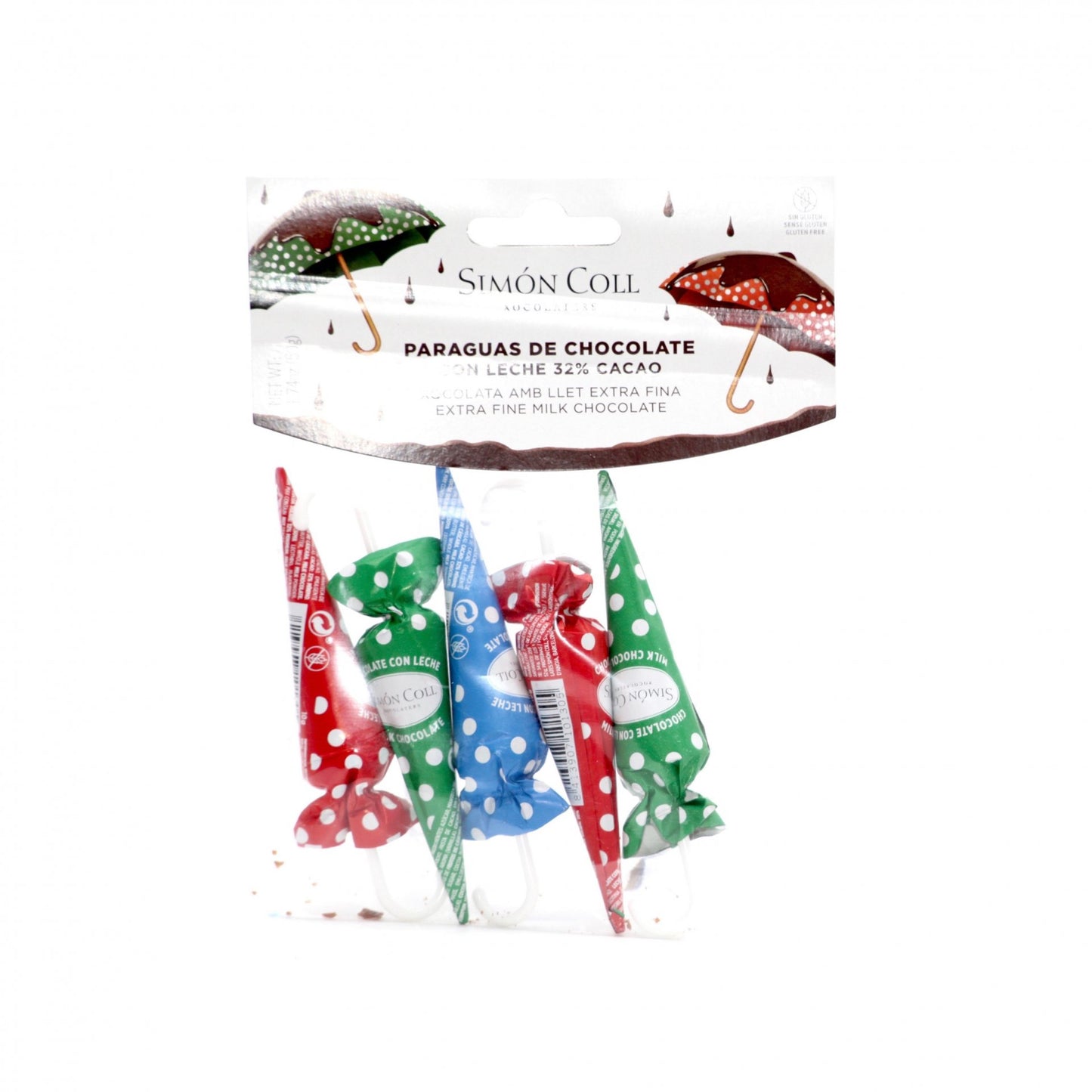 Dáždnik z mliečnej čokolády 40g.