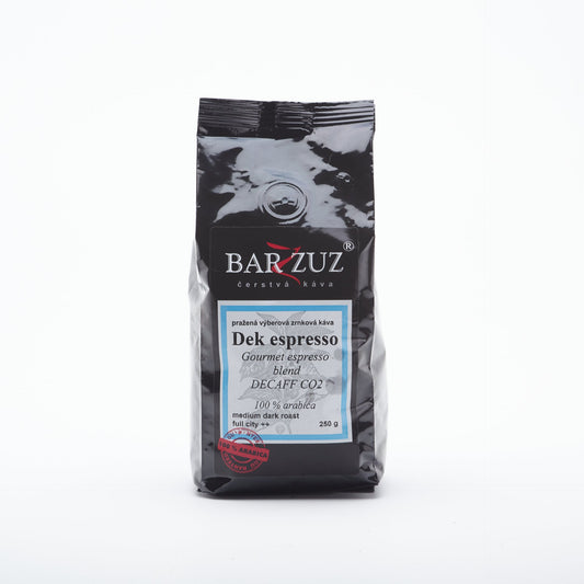 Barzzuz Decoff espresso blend 250g.