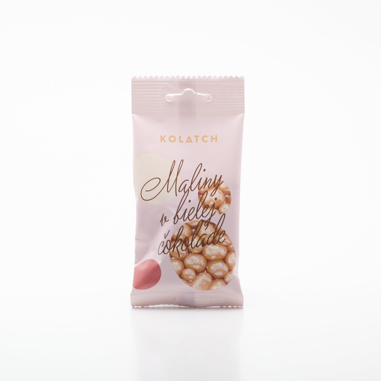 BIO Dražé Maliny v bielej čokoláde 35g.