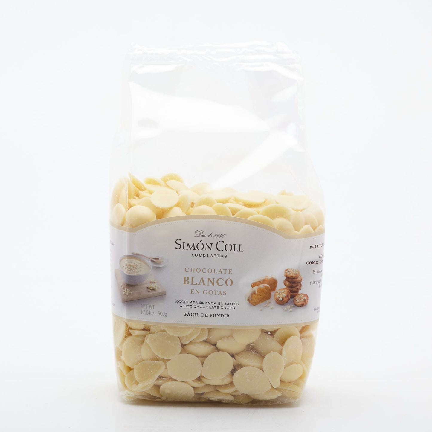 Dropky z bielej čokolády 500g.