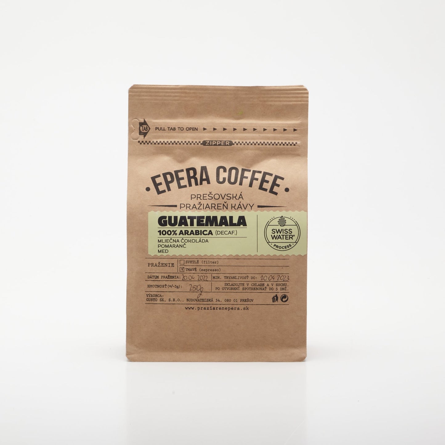 Epera Guatemala Decaf. 250g.