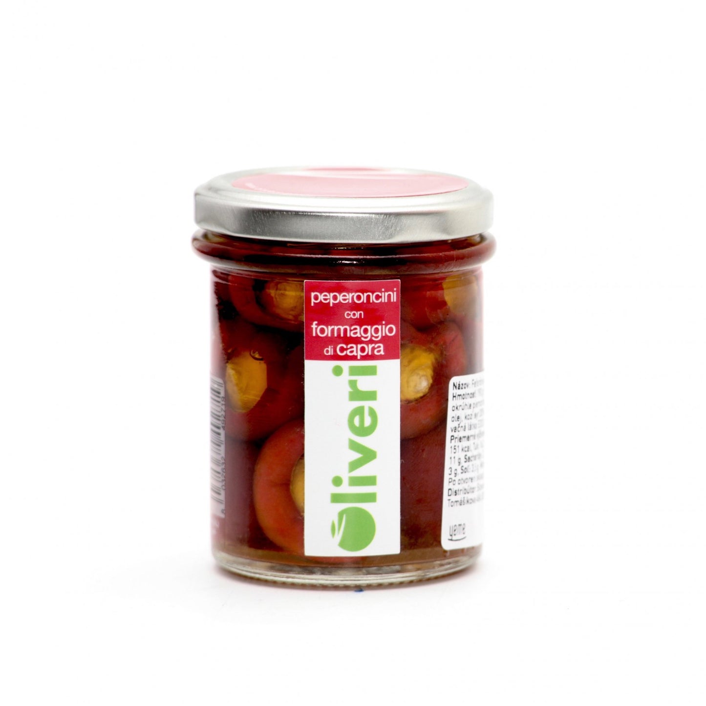 Feferónky plnené kozím syrom 190g.