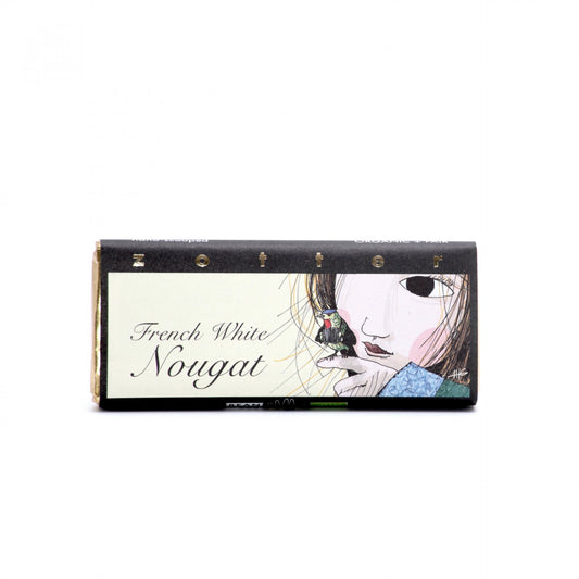 BIO čokoláda Francúzsky biely nugát 70g.