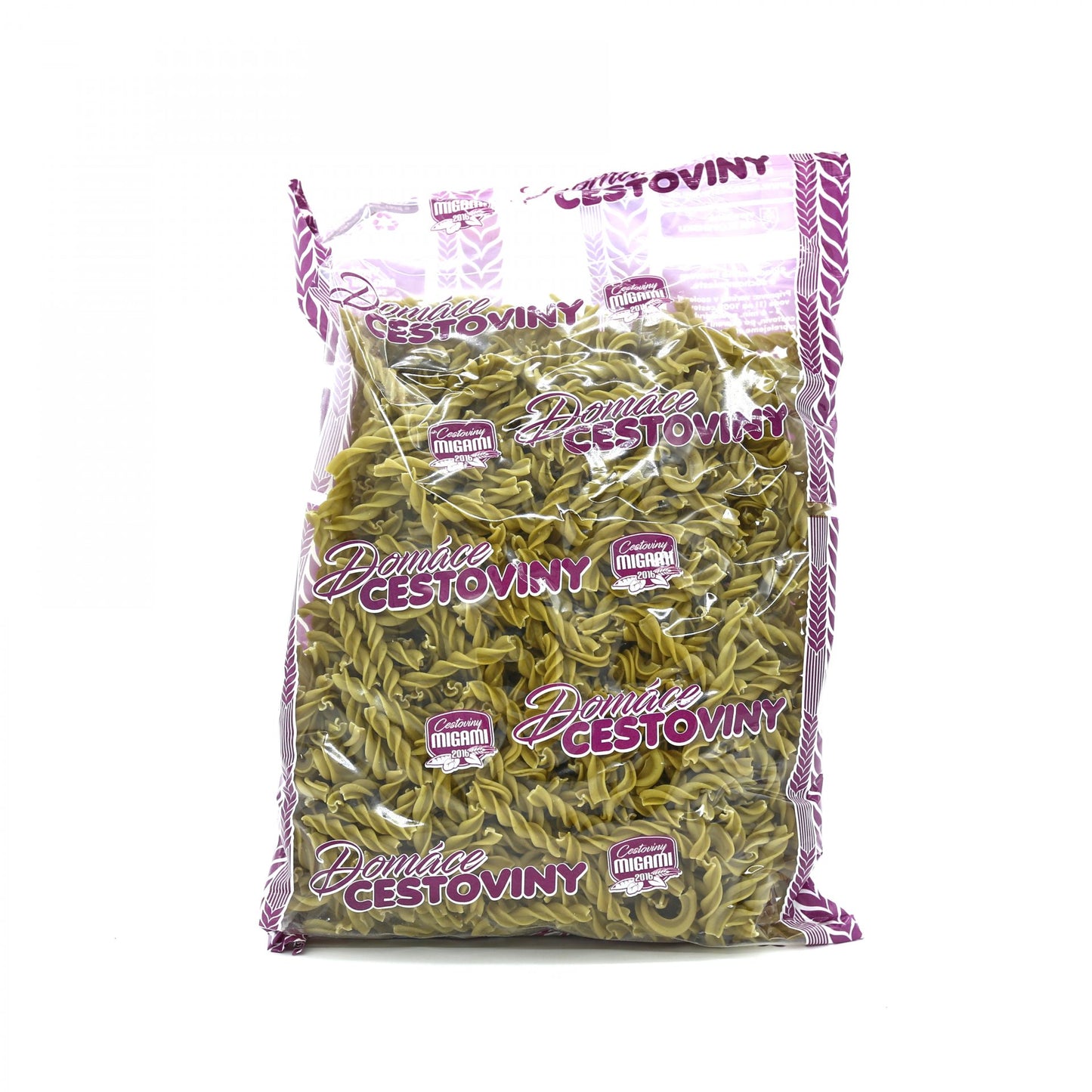 Fusilli zo zeleného hrachu 500g.