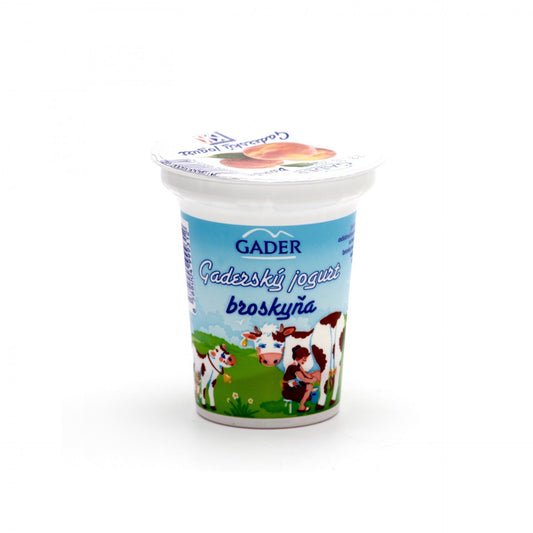 Gaderský broskyňový jogurt 145g.