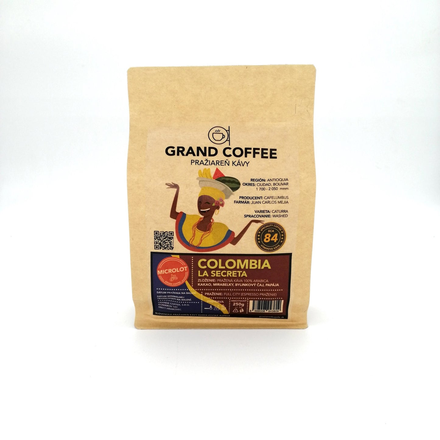 Grande Coffee Colombia La Secreta 250g.