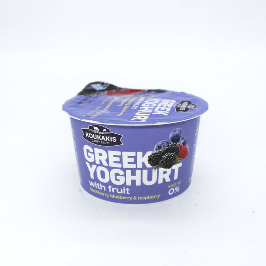 Grécky jogurt 0% čučor.,černica,mal.150g.