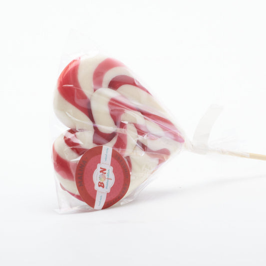 Handmade lízanka srdce, malina 45g.