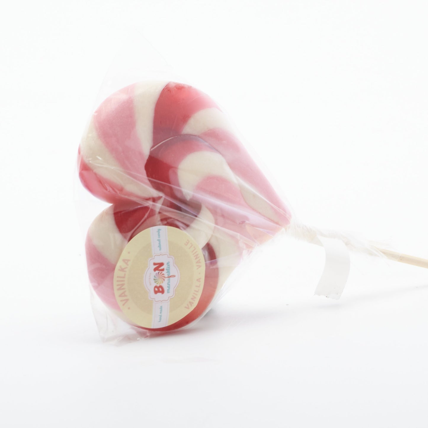 Handmade lízanka srdce, vanilka 45g.