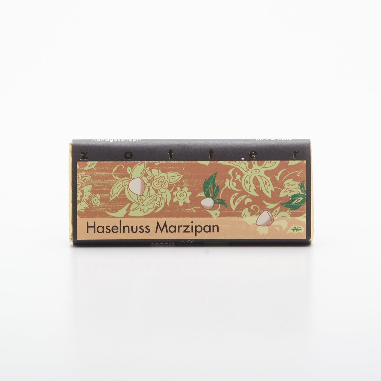 BIO čokoláda Lieskovcový marcipán 70g.