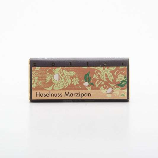 BIO čokoláda Lieskovcový marcipán 70g.