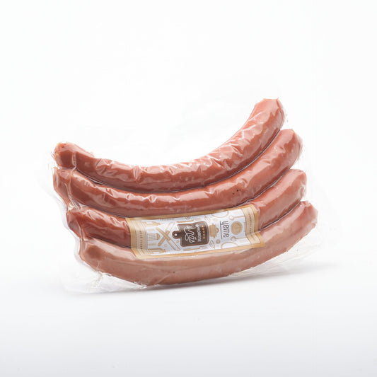 Remeselné hovädzie párky 85% balené. 100g