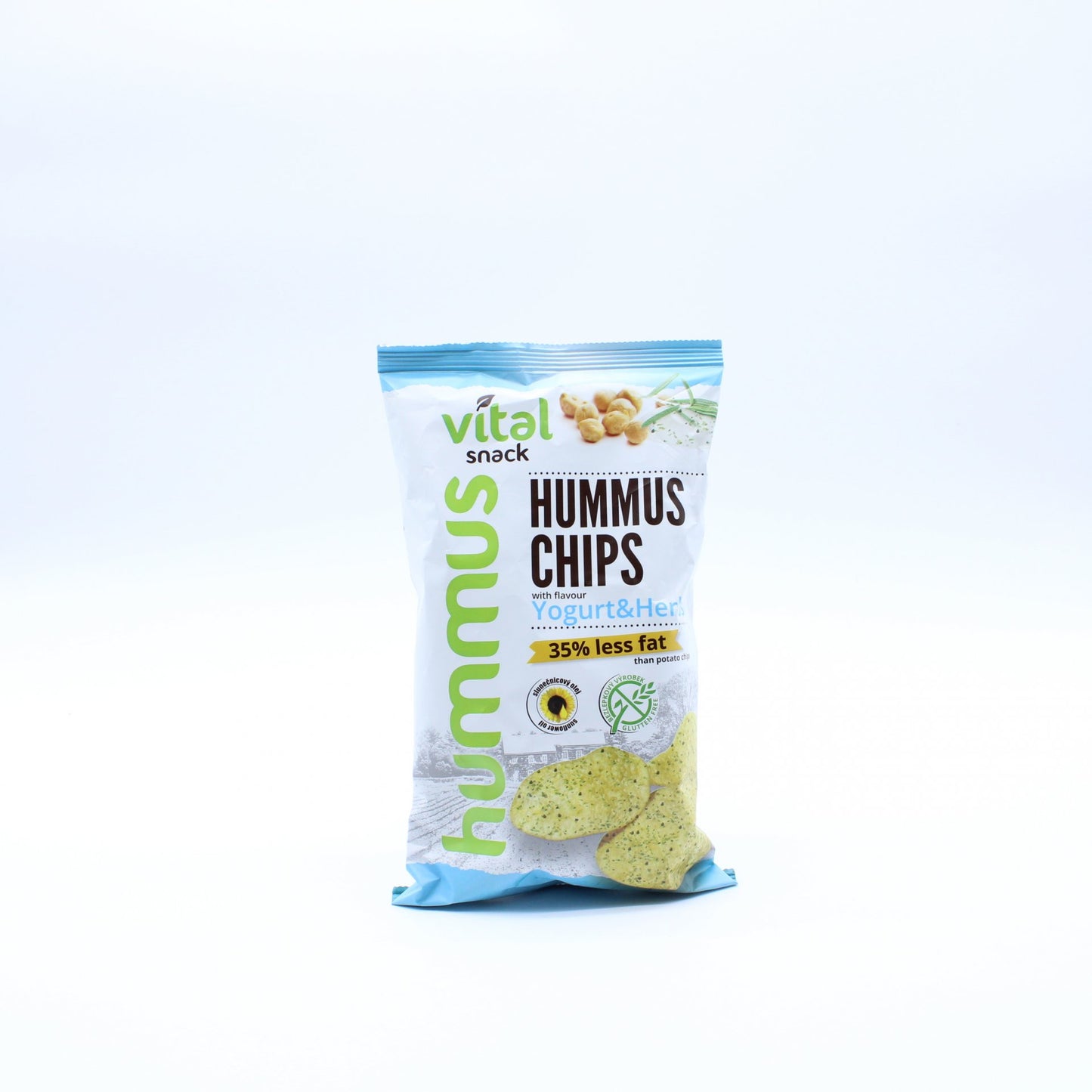 Hummus chips yogurt and herbs 65g.