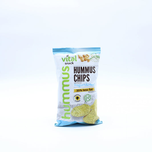 Hummus chips yogurt and herbs 65g.