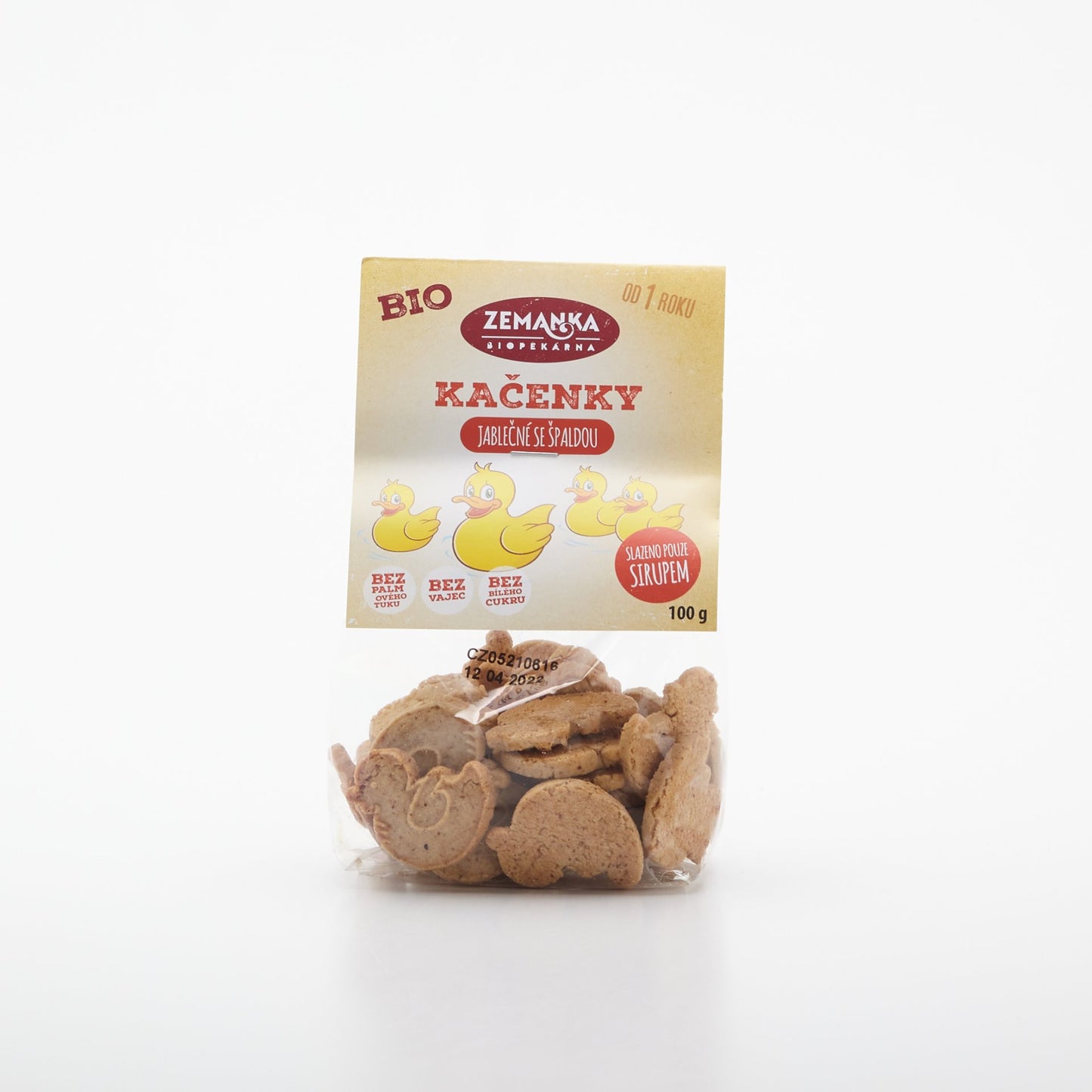 BIO Jablkové kačičky 100g.