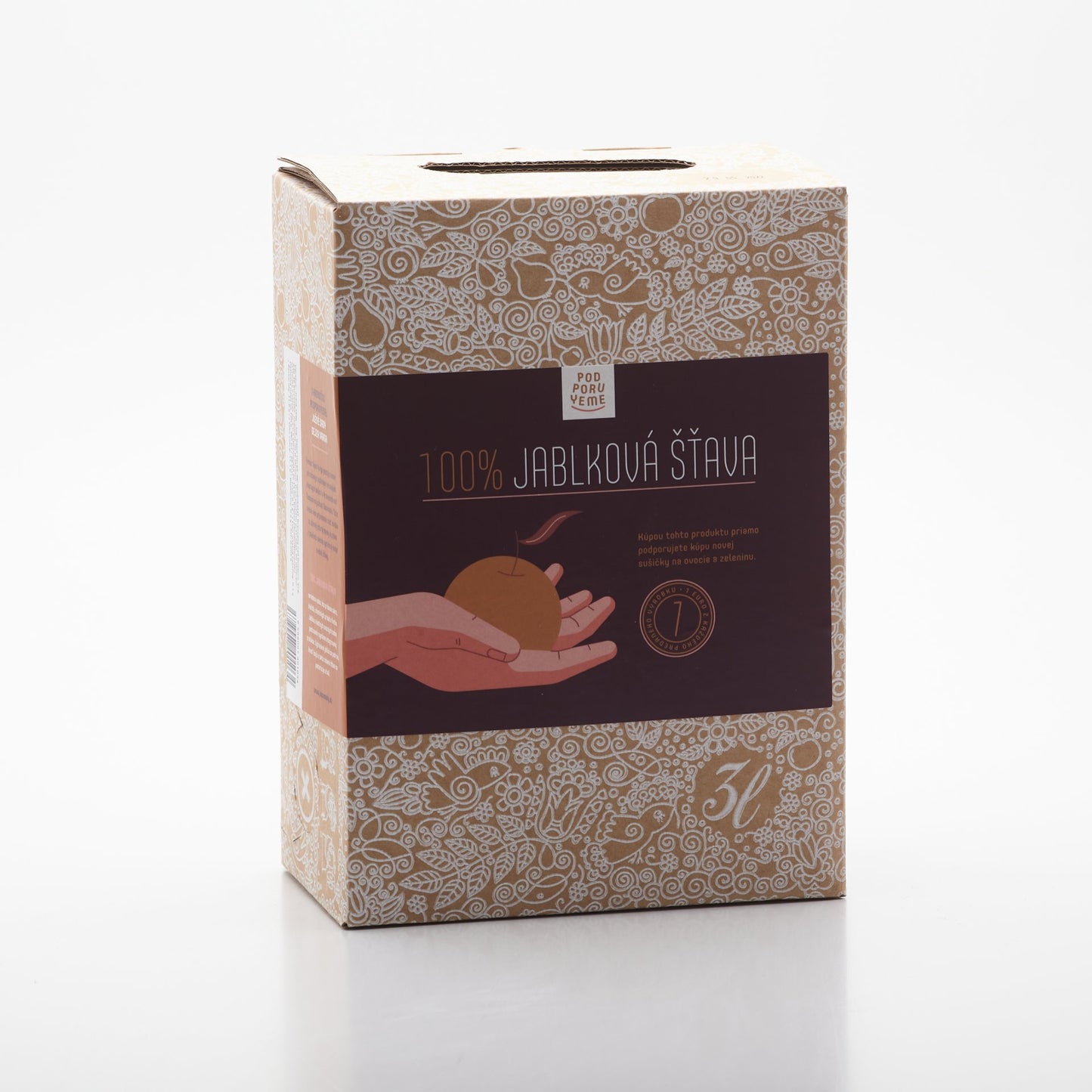 Jablková šťava 100% 3l.