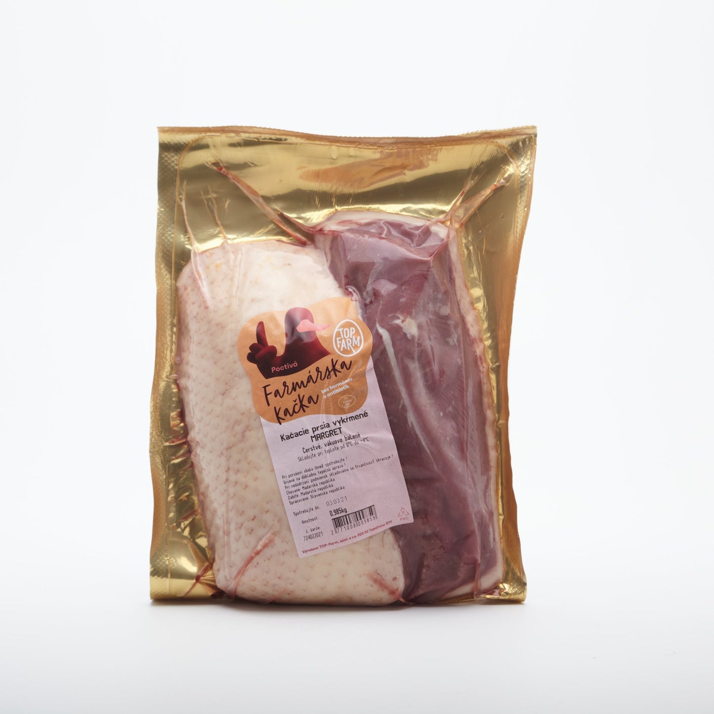 Kačacie prsia kŕmené MARGRET. kg