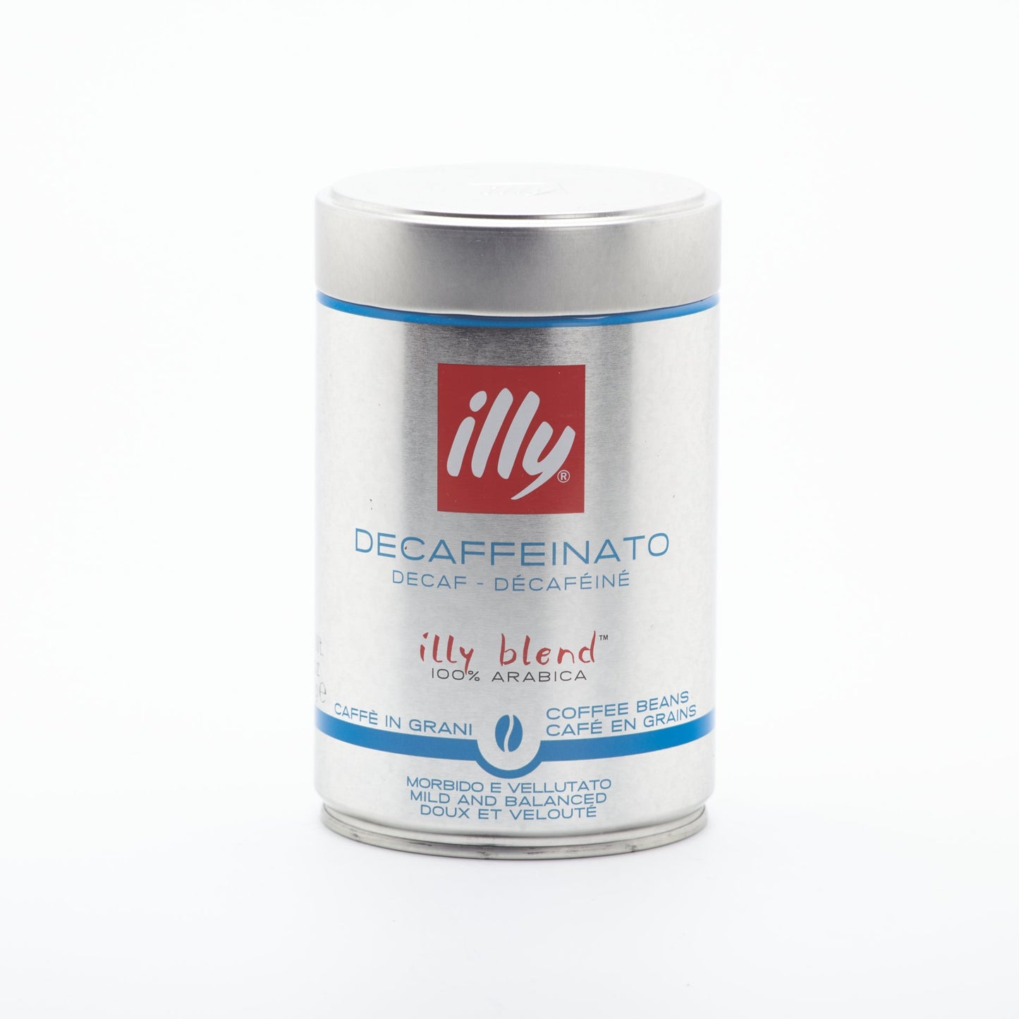 Káva Illy zrnková bezkofeínová 250g.