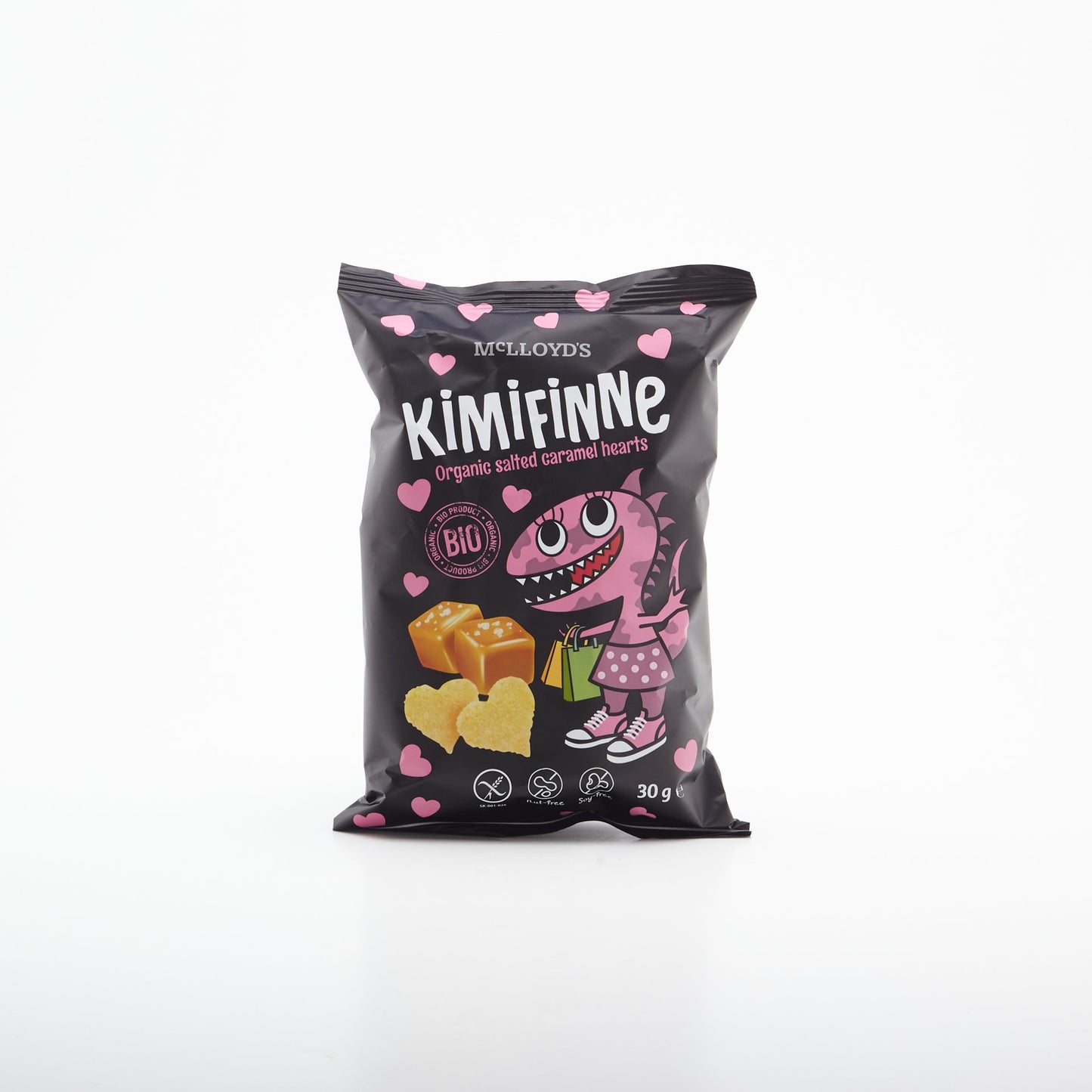 BIO Kimifinne srdiečka slaný karamel 30g.