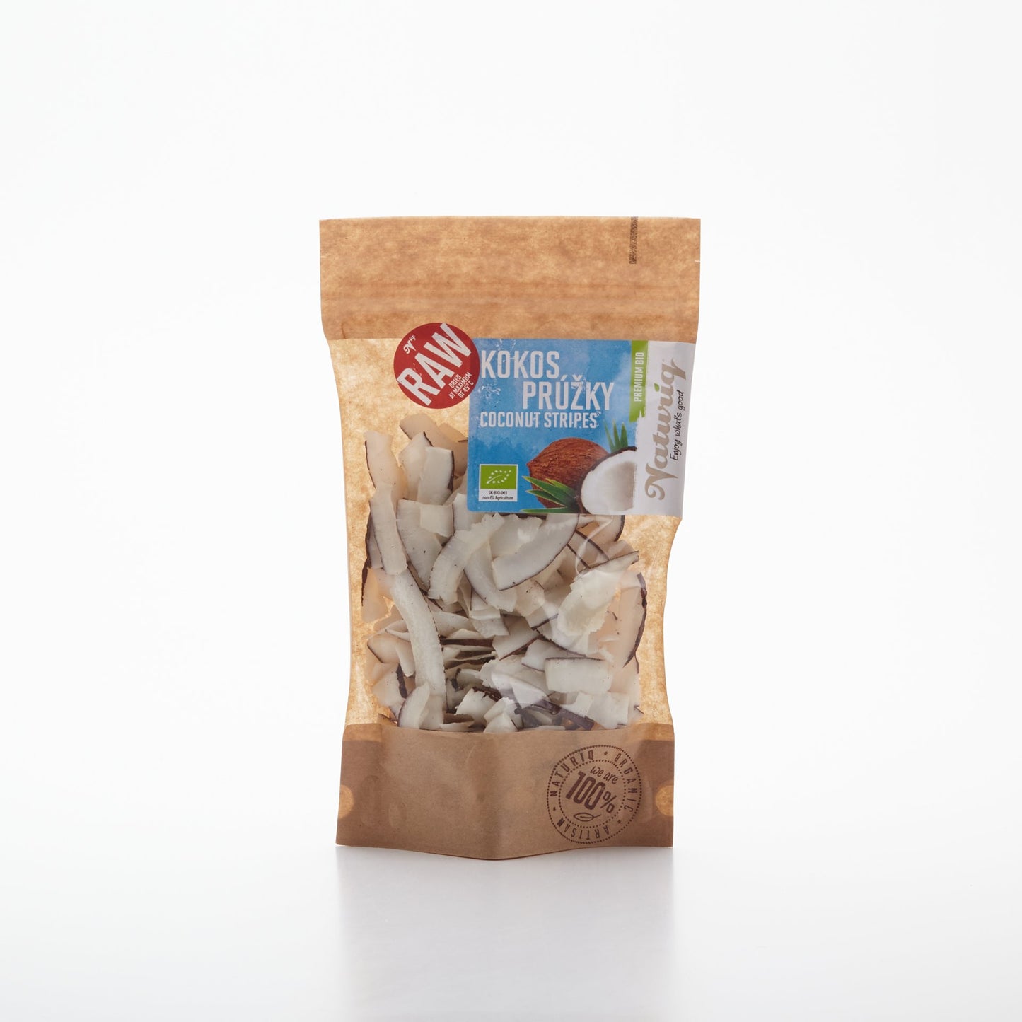 BIO Kokosové prúžky RAW Premium 100g.