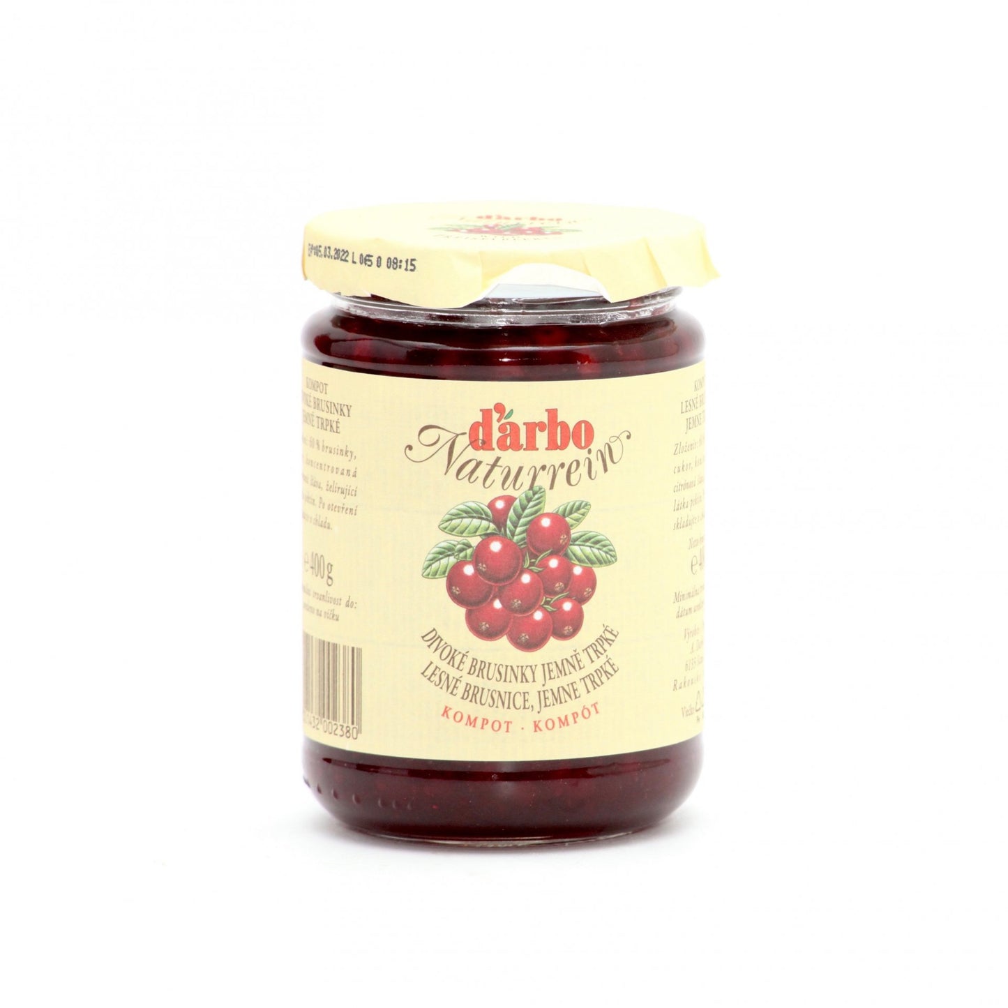 Kompót brusnice darbo 400g.