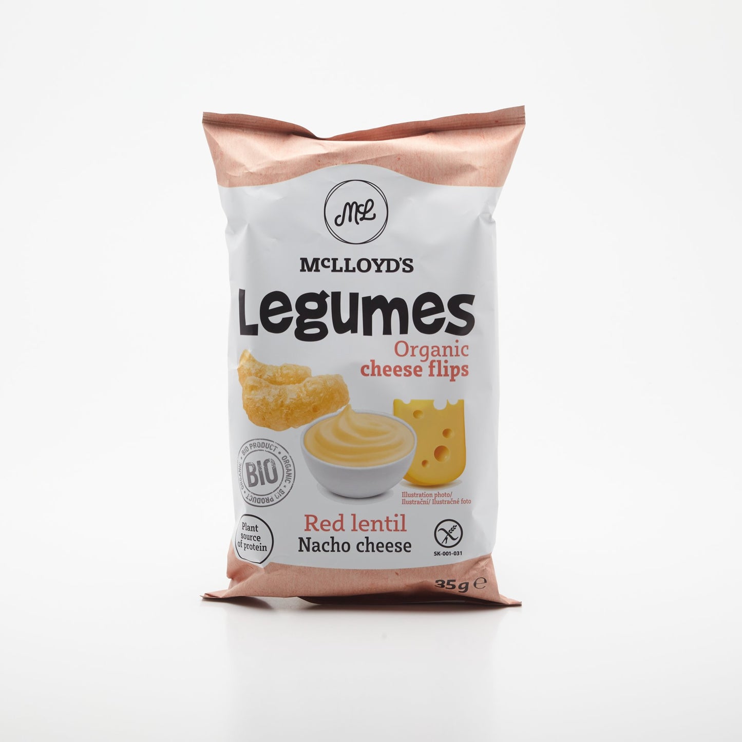 BIO Legumes šošovicové s nacho syrom 35g.