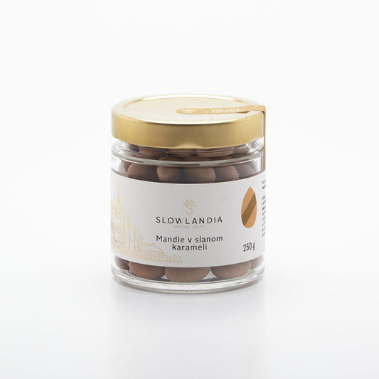 Mandle v slanom karameli 250g.