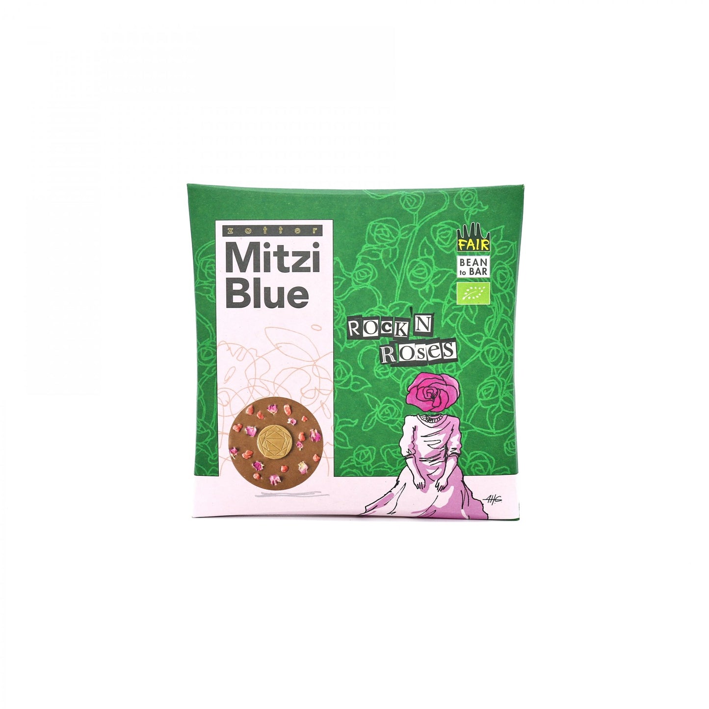 Mitzi Blue - ml.čoko., nugát, ruže 70g.