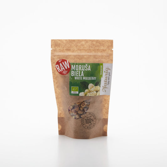 BIO Moruša biela sušená RAW Premium 100g.