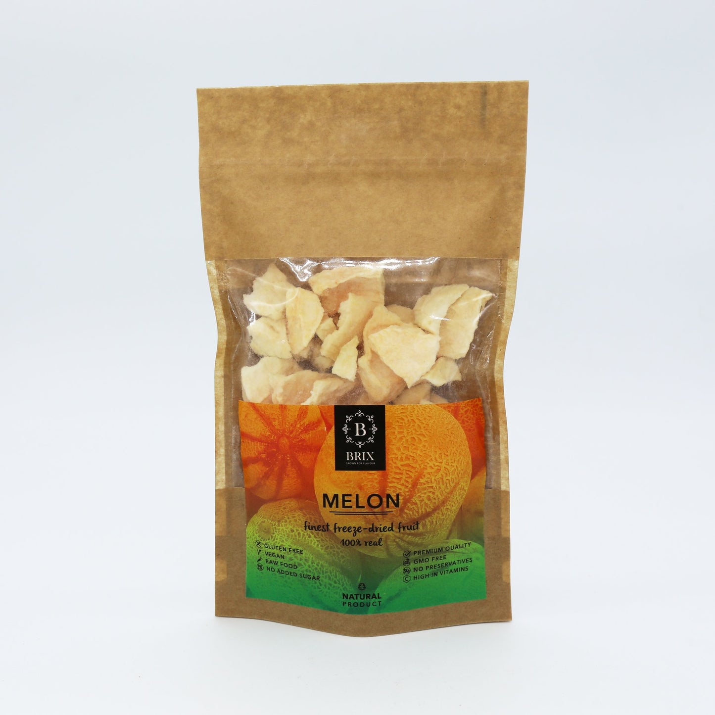 Mrazom sušený melón Cantaloupe 30g.