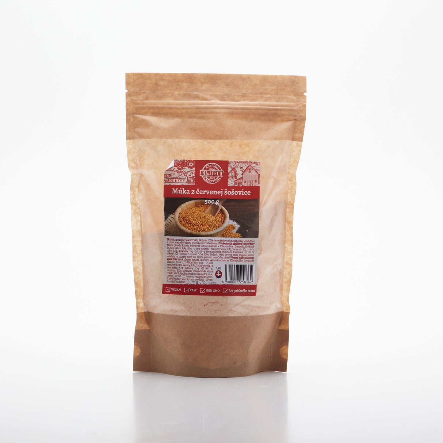 Múka z červenej šošovice 500g.