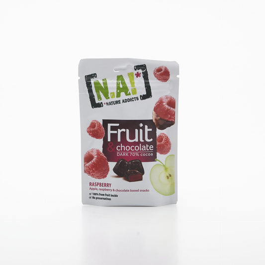 N.A ovocné kúsky Malina v čokoláde 35g.