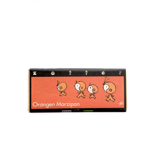 BIO čokoláda Pomarančový marcipán70g.