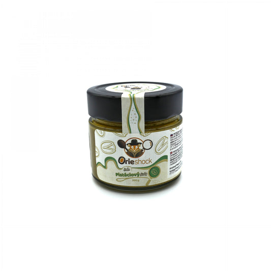 Orieshock Čoko Pistáciový Biely 200g.