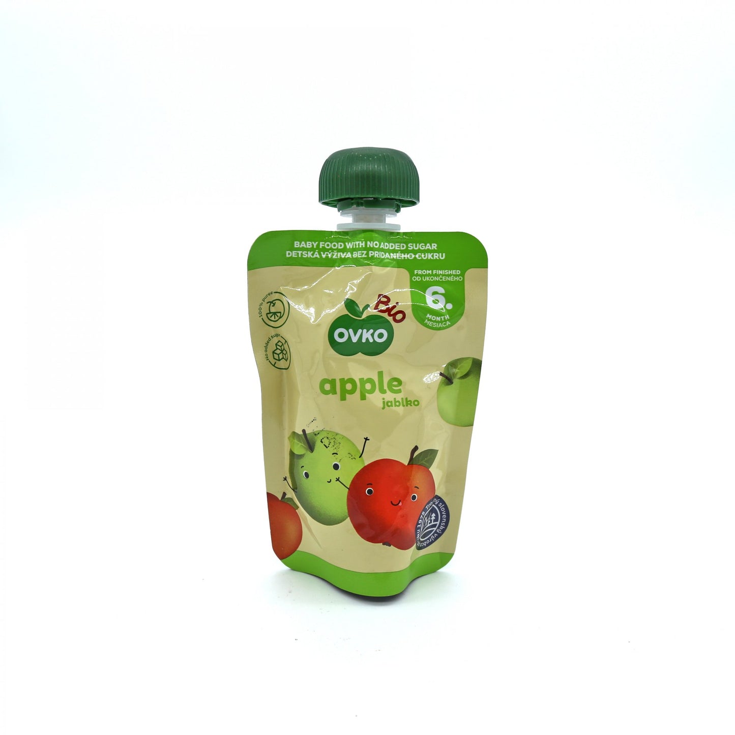 OVKO BIO ovocné pyré jablko 90g.