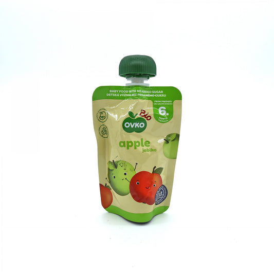 OVKO BIO ovocné pyré jablko 90g.