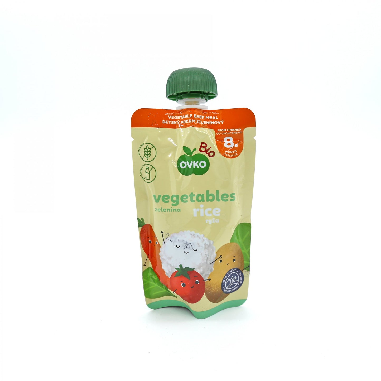 OVKO BIO Zelenina a ryža 90g.